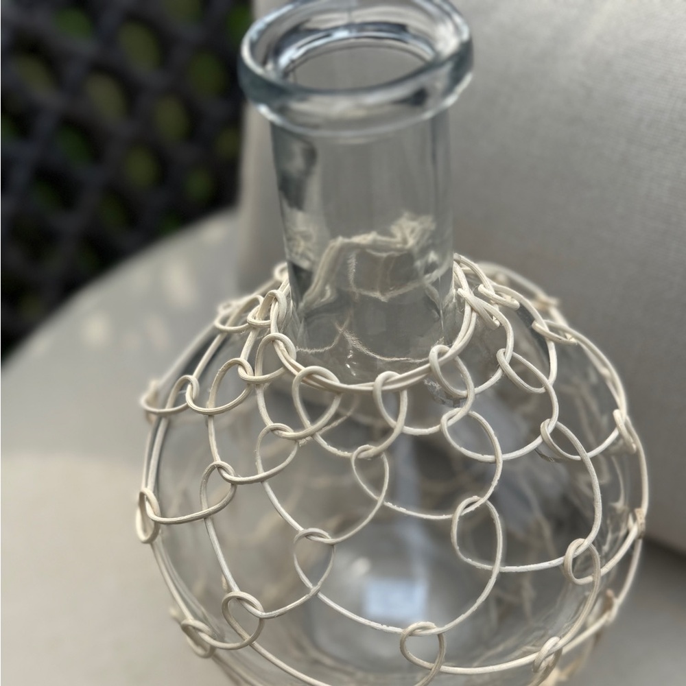 Boho Glass Bottle Vase - Picture 8 of 15